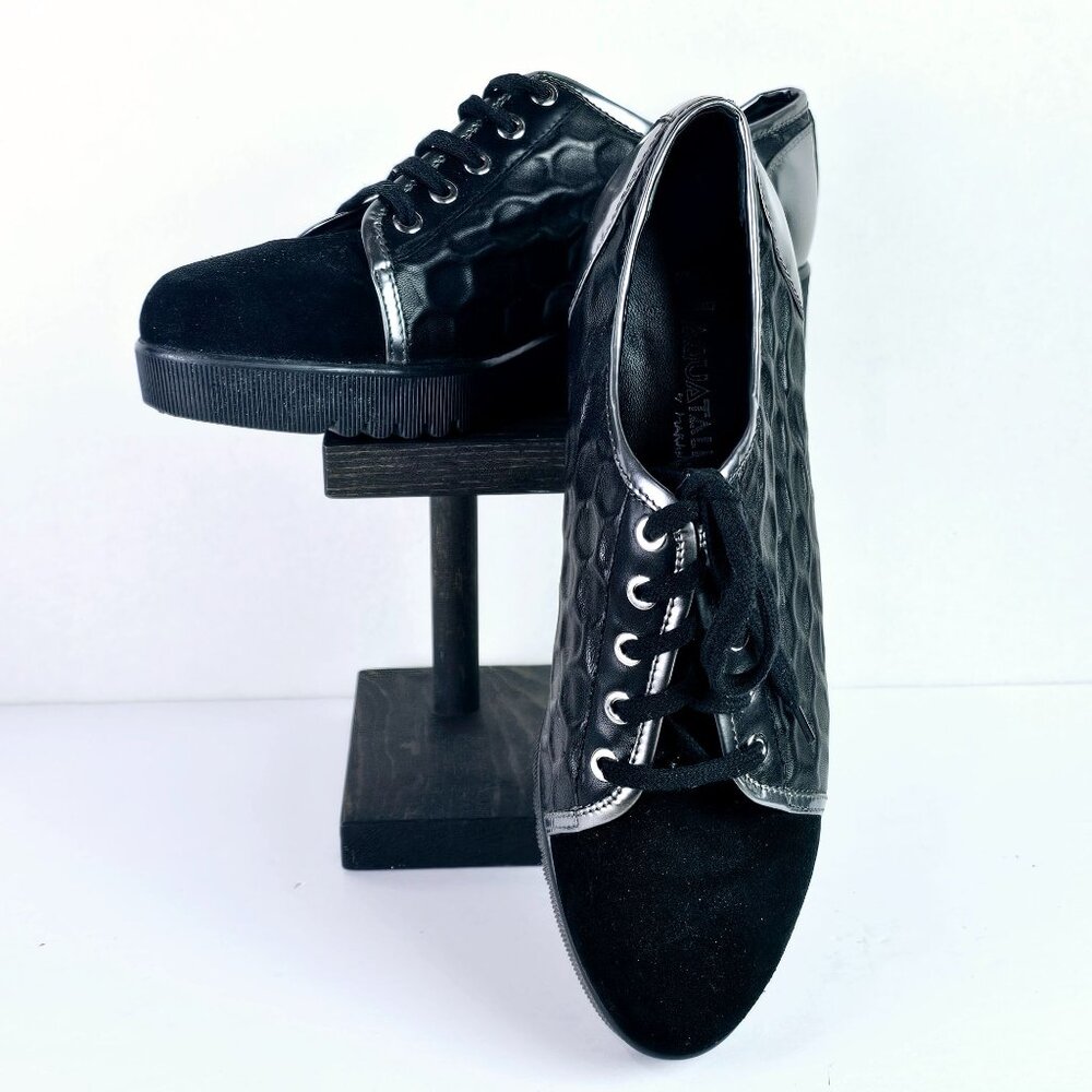 Aquatalia by Marvin K Aida Platform Weatherproof Suede Platform Sneaker,